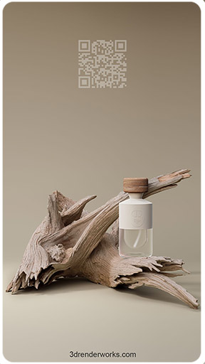 Doku taramasıyla oluşturulmuş gerçekçi ahşap ve cam materyal simülasyonu.