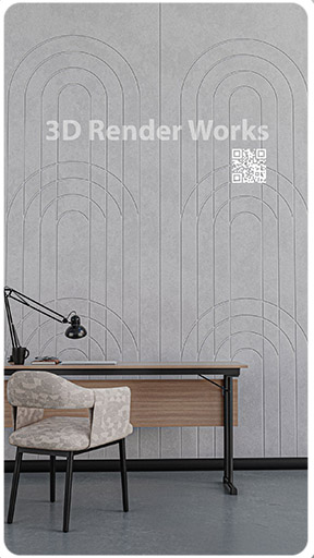 Duvar dokusu, masa modellemesi ve yumuşak aydınlatmayla stilize ortam.